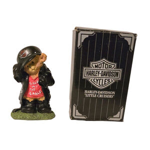 Harley-Davidson HD Bear Figurine Collectible JUST LIKE MY DAD Little Cruisers